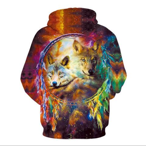 Dream Catcher Wolves Hoodie