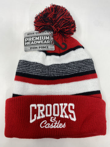 Crooks and Castle Red Toque